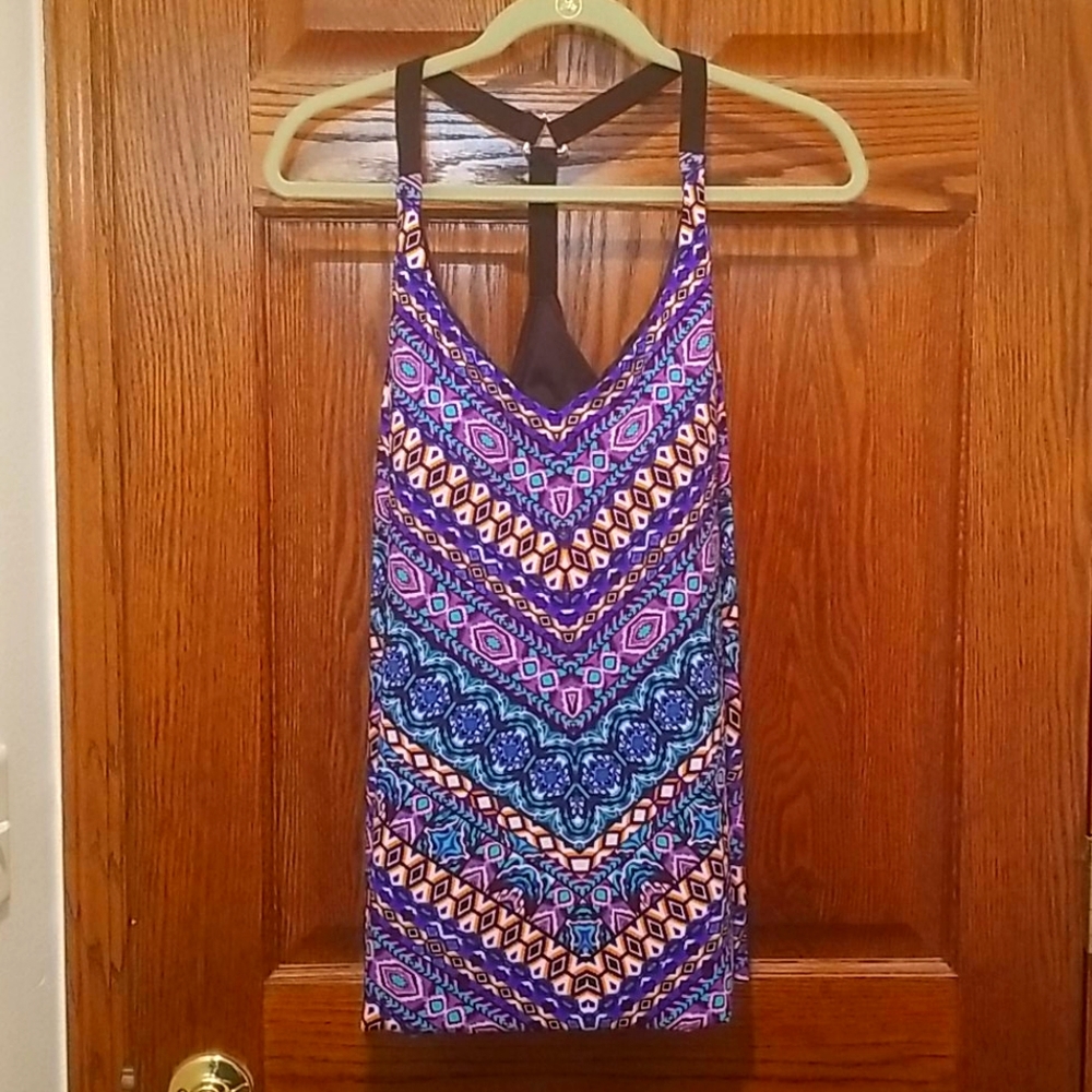 Aqua Green Tankini Top Razorback NWT